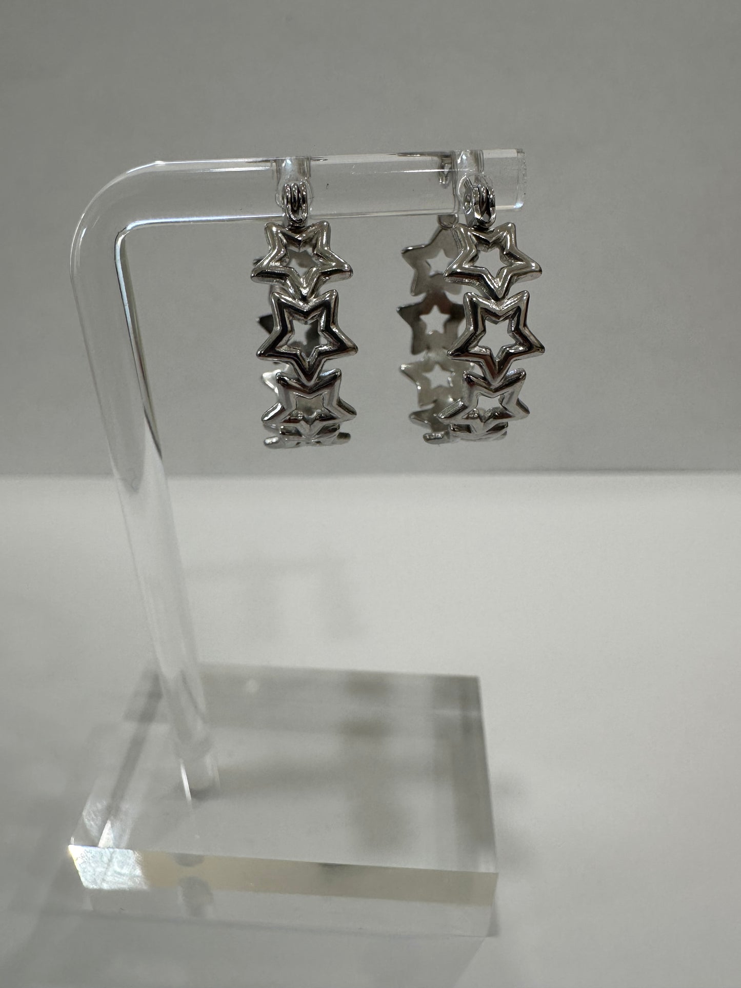 Stainless Steel Star Earrings