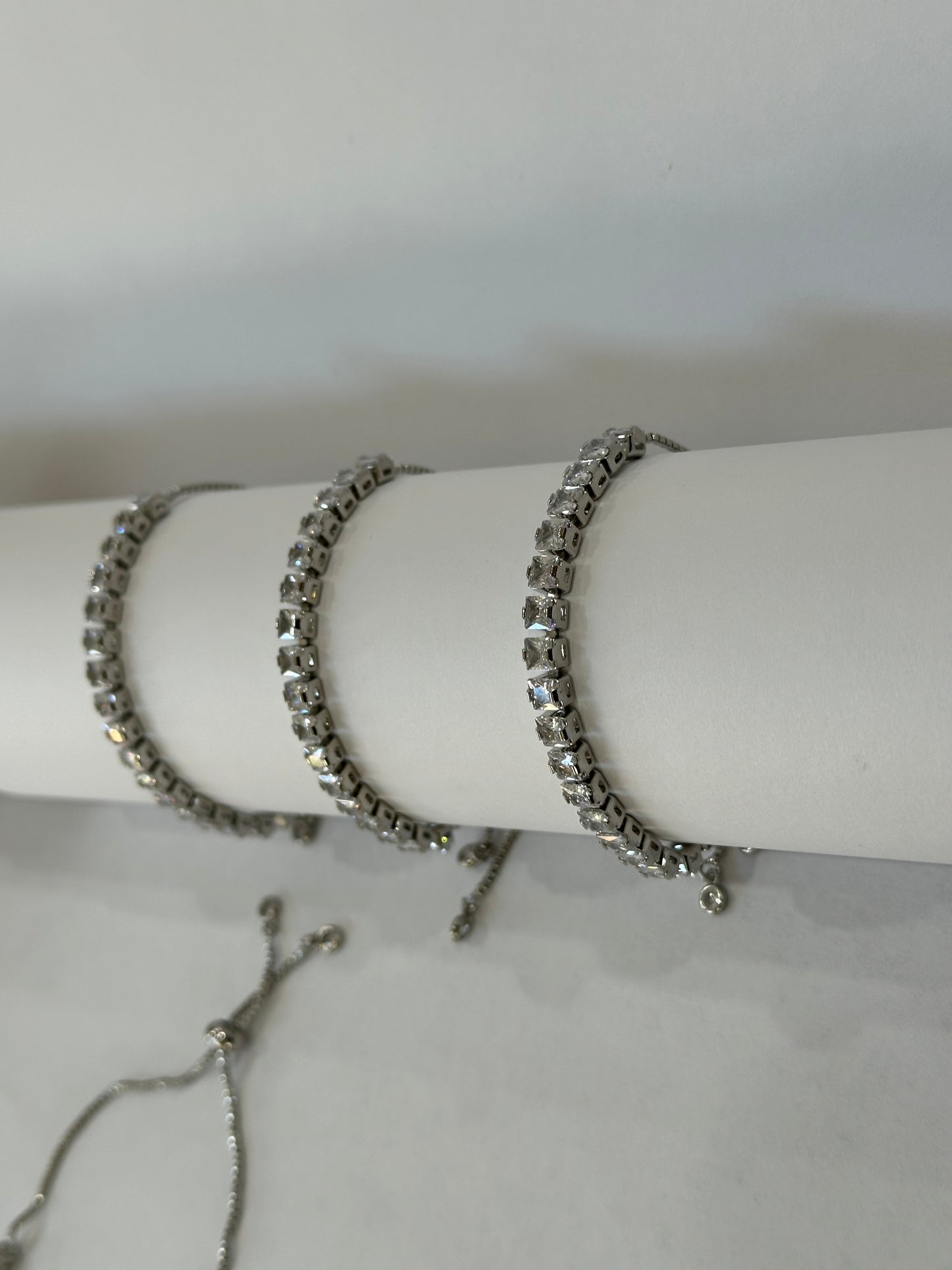 Real Platinum Plated Tennis Bracelet