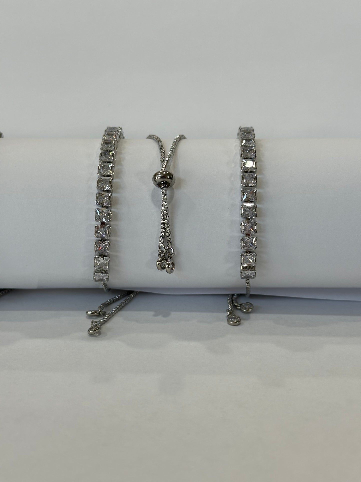 Real Platinum Plated Tennis Bracelet