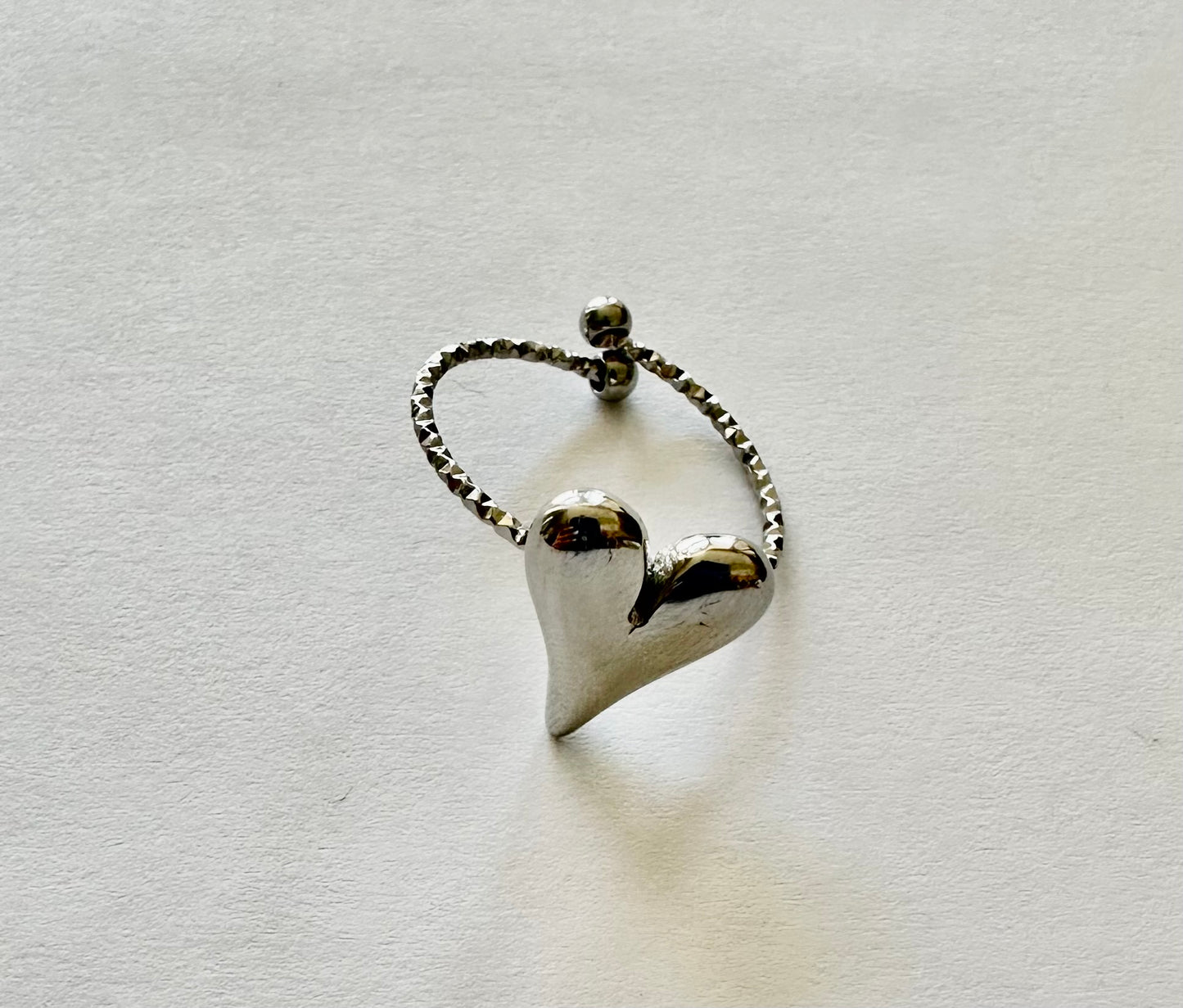 Stainless Steel Heart Ring