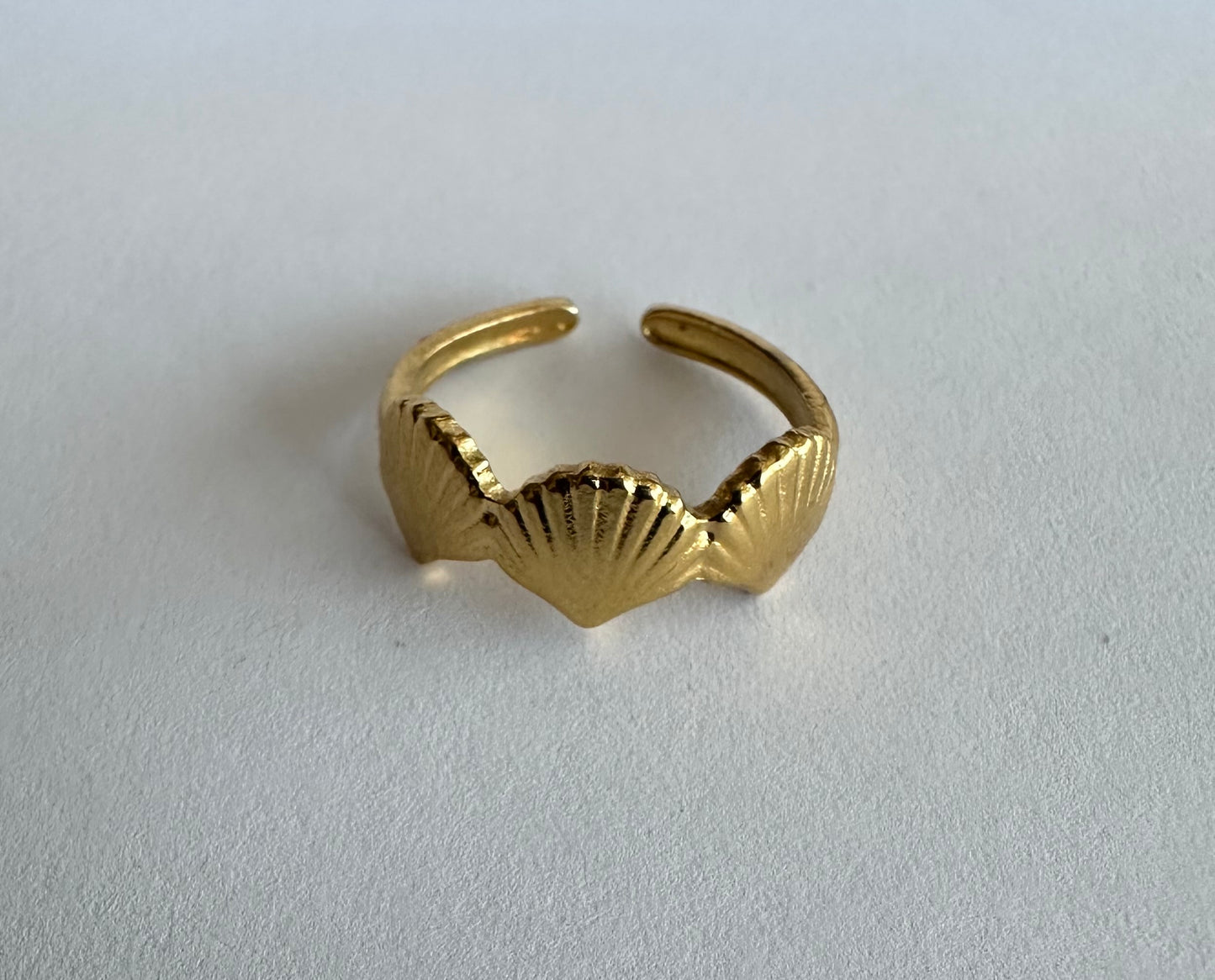 Stainless Steel Shell Open Cuff Ring