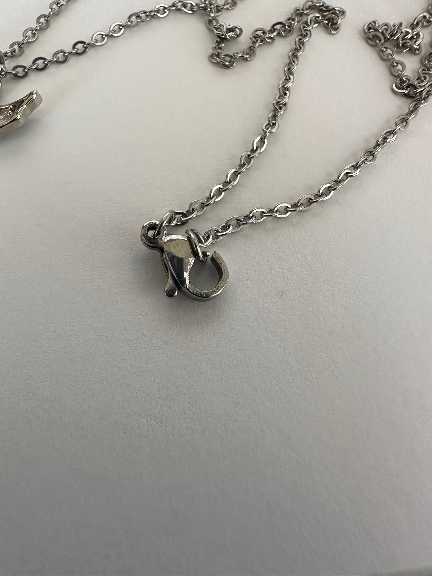 Stainless Steel Necklace with Angel Charm