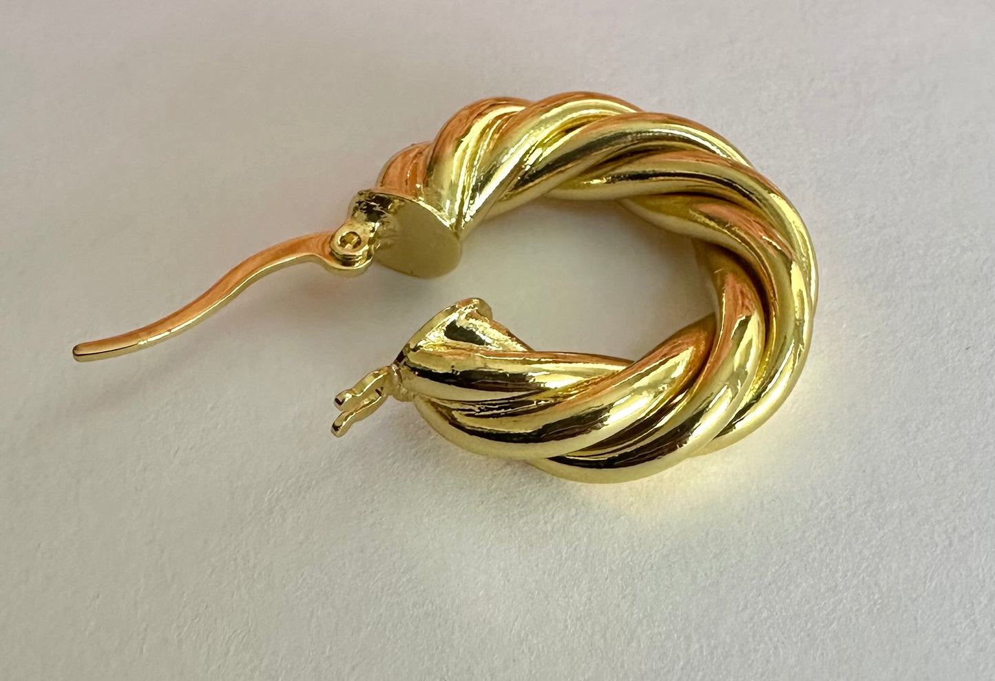 Twist Ring Real 18k Gold Plated