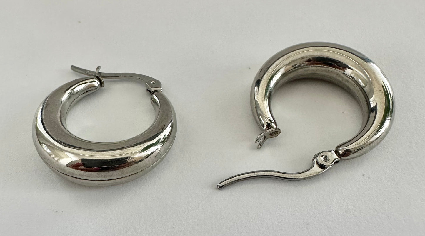 Stainless Steel Hoop Earrings