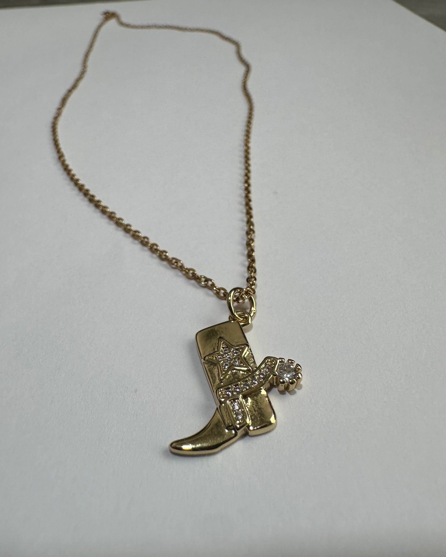 Stainless Steel Necklace with Boot Pendant